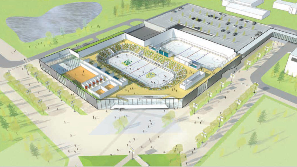 Twin arenas hopefully to begin construction in Fall 2017 - The Gateway