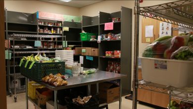 The Hamper Room at the U of A Campus Food Bank
