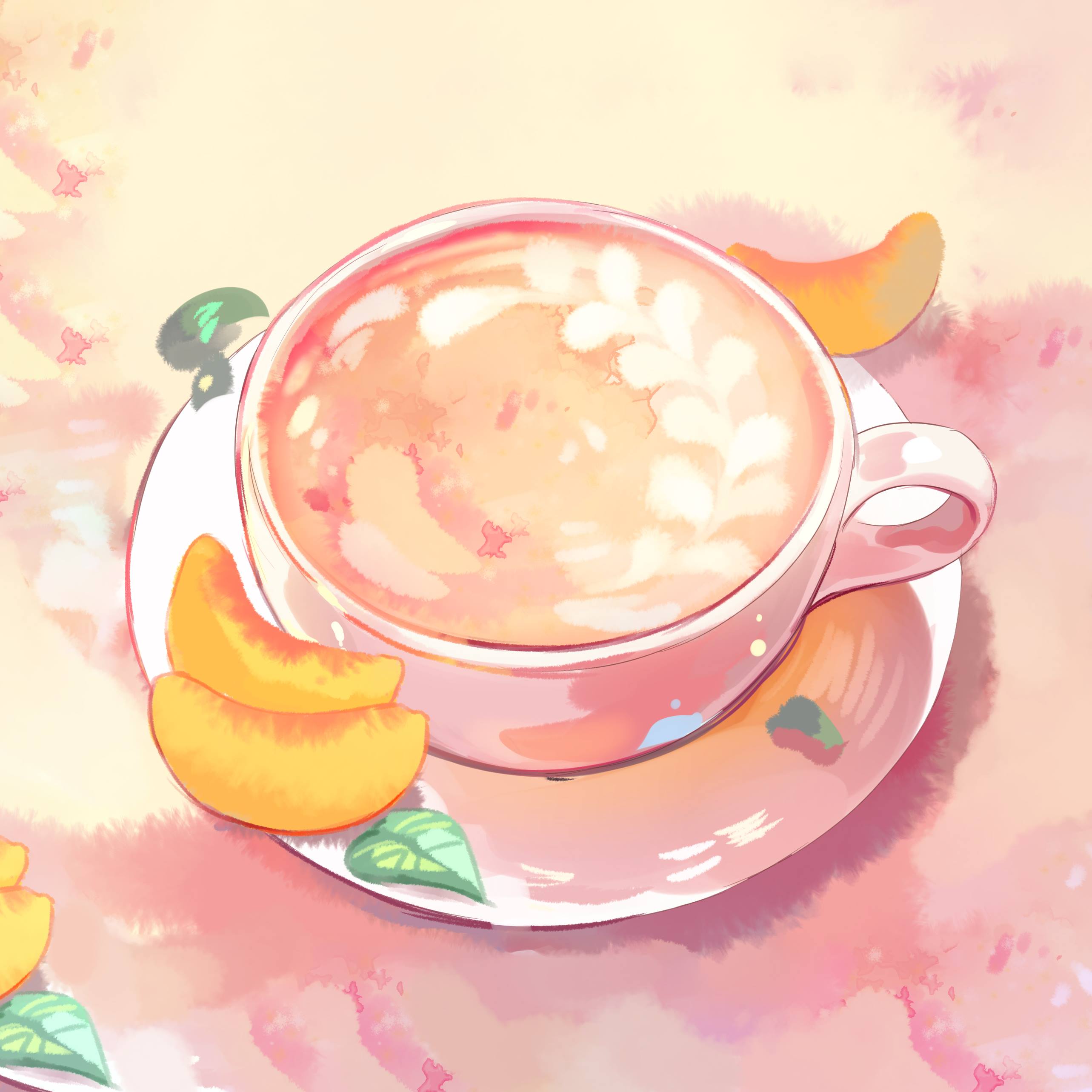Milky tea peach 