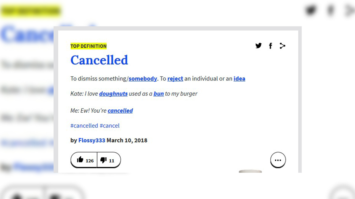 Cancellation перевод