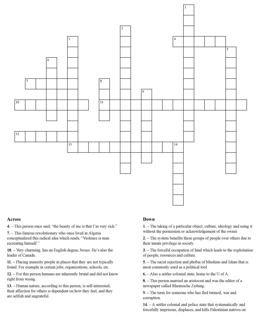 April Crossword The Gateway April Crossword The Gateway