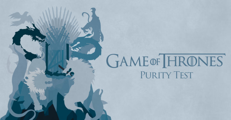 This year's Purity Test is Game of Thrones themed.