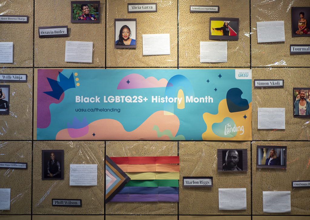 The landing black history month wall display
