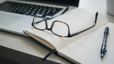 writing essay studying notebook