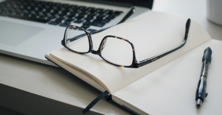 writing essay studying notebook