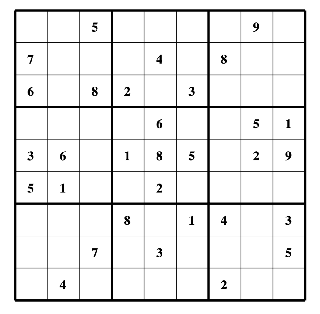 How to play sudoku