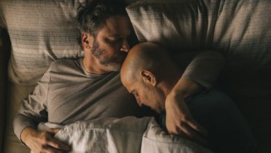 Colin Firth (left) and Stanley Tucci (right) star in SUPERNOVA, written and directed by Harry Macqueen