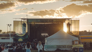 A photo of the stage of Together Again YEG.