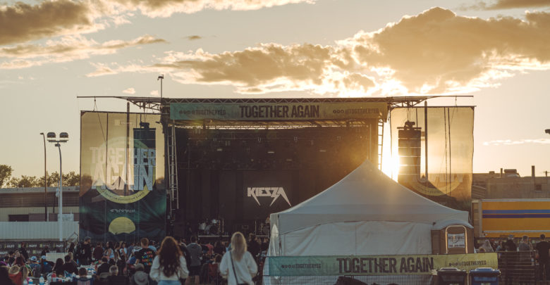 A photo of the stage of Together Again YEG.