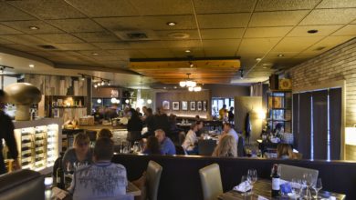 A photo of the inside of Sorrentino's Italian Restaurant. It seems to be quite busy.