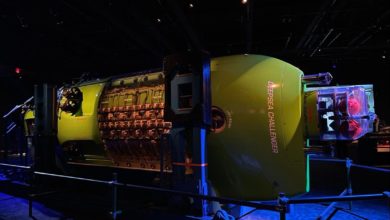 A photo of one of the exhibits from the James Cameron - Challenging the Deep exhibit.