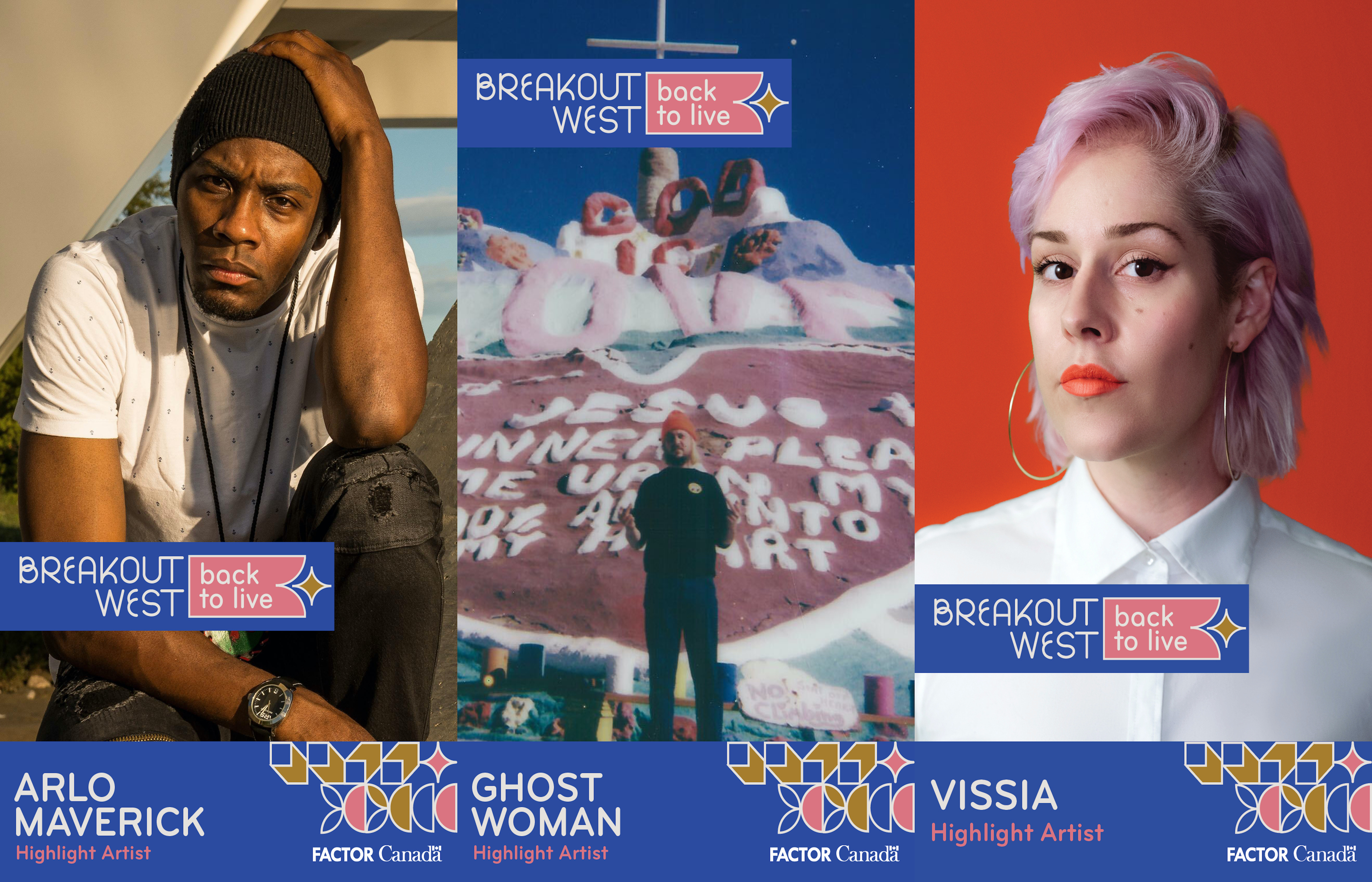 A promo photo of all the performers for BreakOut West's Back to Live