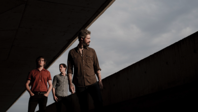 METZ on the cover of their album, Atlas Vending.