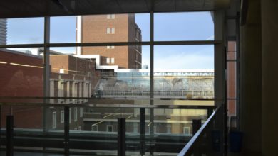 bio sci greenhouse from ccis 5th floor