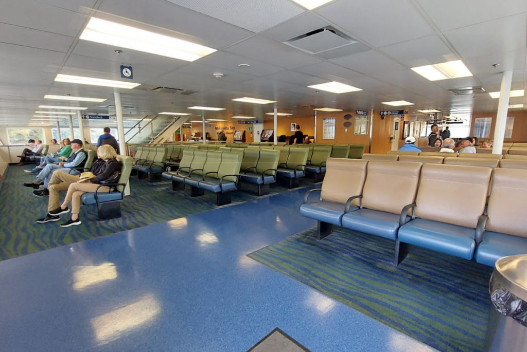 Inside of the Malaspina Sky ferry