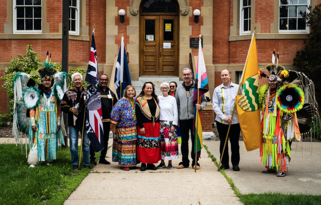 A group photo of speakers from the Indigenous Strategic Plan launch