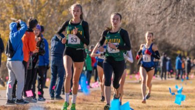 Photo by: Heywood Yu, athletes are Olivia Cooper and Jasmine Feddema
