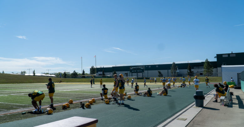 Photo by: Martin Bendio, Golden bears first football practice of 2022