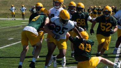 Golden Bears football first practice session