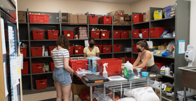 campus food bank, food preparationa area
