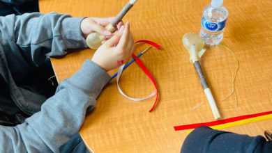 leather rattle craftin, photo supplied by Heather Blair