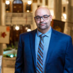 Dr. Jared Wesley, Associate Professor, Associate Chair (Graduate), in the Faculty of Arts - Political Science Department, at the Alberta legislature on March 25, 2022.