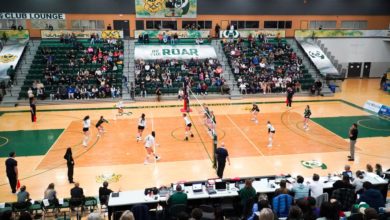 Pandas volleyball vs. Saskatchewan, on October 21, Martin Bendico