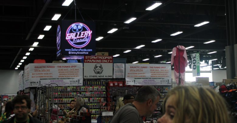 Expo vendors sell fandom merch at the Edmonton Comic and Entertainment Expo