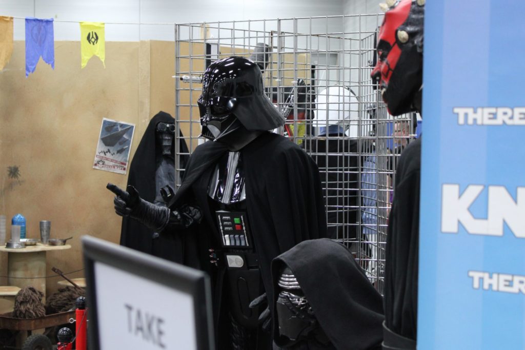 Star Wars characters Darth Vader, Kylo Ren, and Darth Maul paid a visit in the Edmonton Comic and Entertainment Expo.