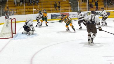 Bears hockey vs Manitoba, Amanda Sparks