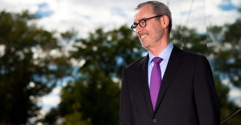 President Flanagan near the Students Union Building on September 9, 2020.