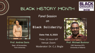 black solidarity panel, feb 8 2023. BGSA