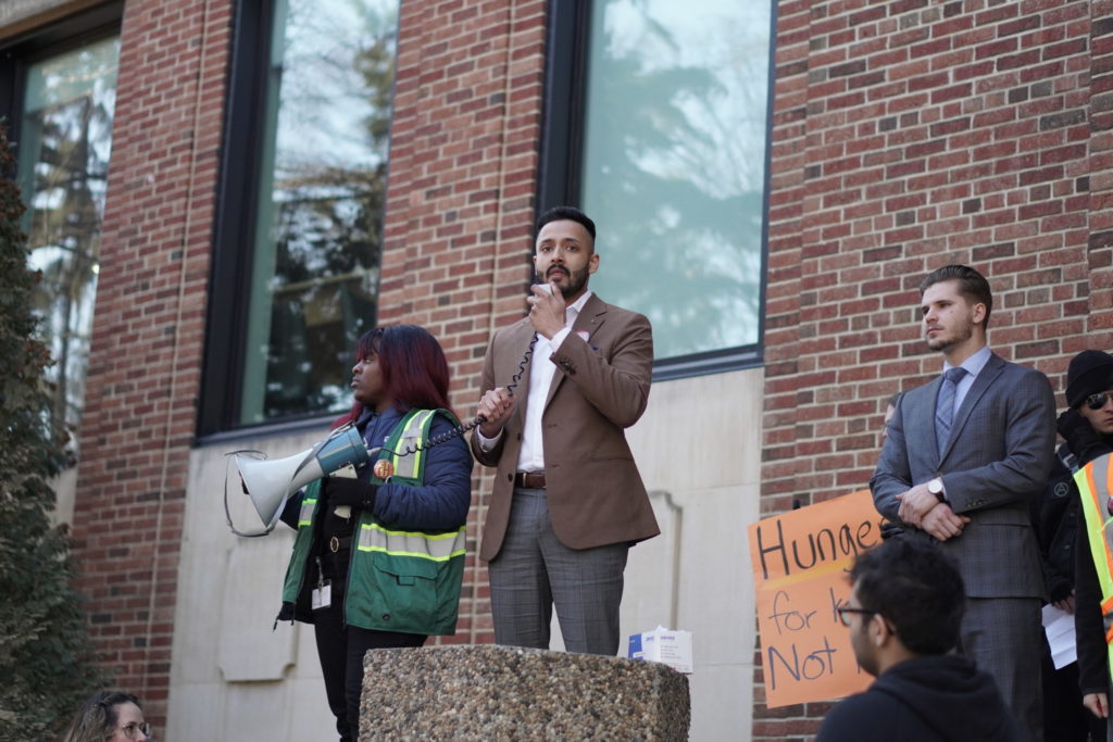 Halt the hike protest 2023, Board of Governors, protestors, tuition, UASU, Abner Monteiro