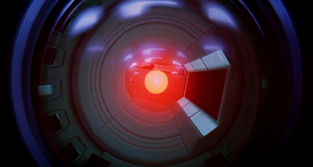 HAL 9000 in Stanley Kubrick’s 2001: A Space Odyssey