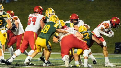 Calgary runs inside at Foote Field