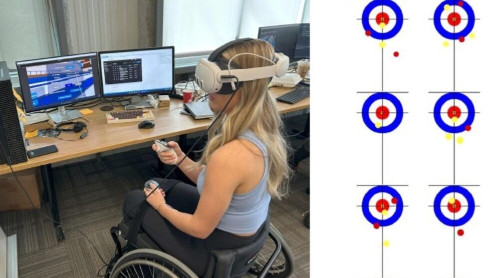 student testing the Paralympic VR training tool