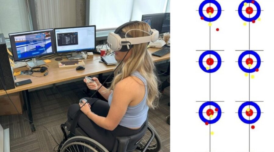student testing the Paralympic VR training tool